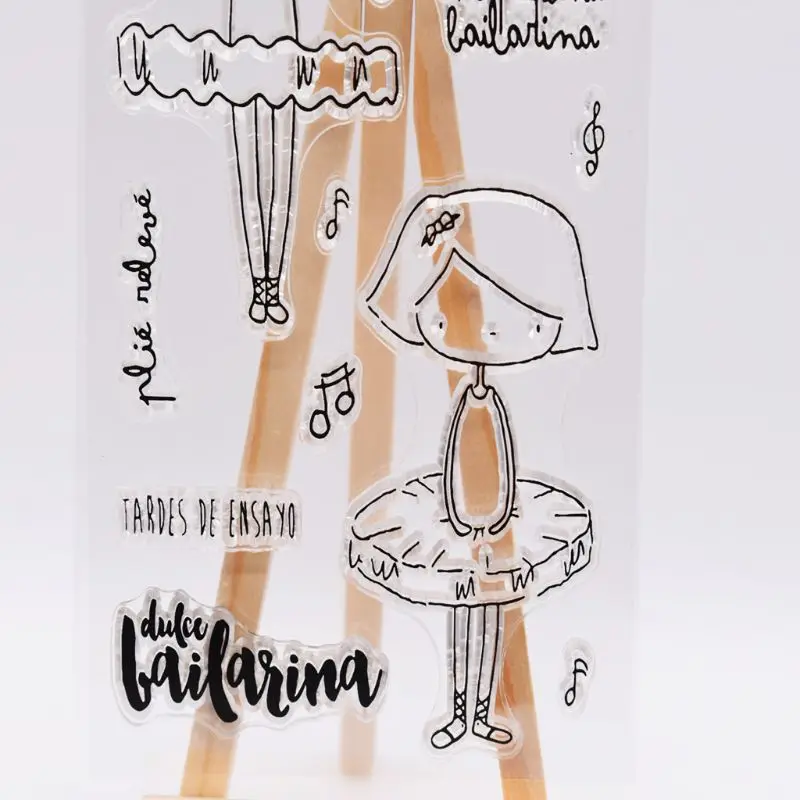 

Girl Cartoon Silicone Seal Stamp DIY Scrapbooking Photo Album Decor