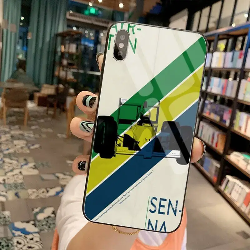 Чехол для телефона PENGHUWAN Racing Ayrton Senna из закаленного стекла iPhone 11 Pro XR XS MAX 8X7 6S 6 Plus SE