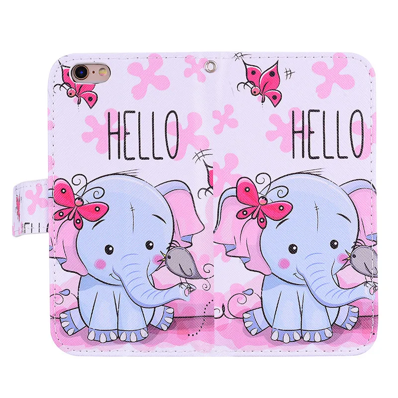 Leather Wallet Case for Fundas IPhone 11 Coque 5 6 6S 7 8 Plus SE X XR Pro XS Max Cover Cartoon Flip Book House | Мобильные телефоны