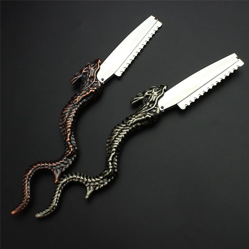 New Antique-fashioned manual hairdressing razor blade holder hair scraper replaceable Razor shave | Красота и здоровье