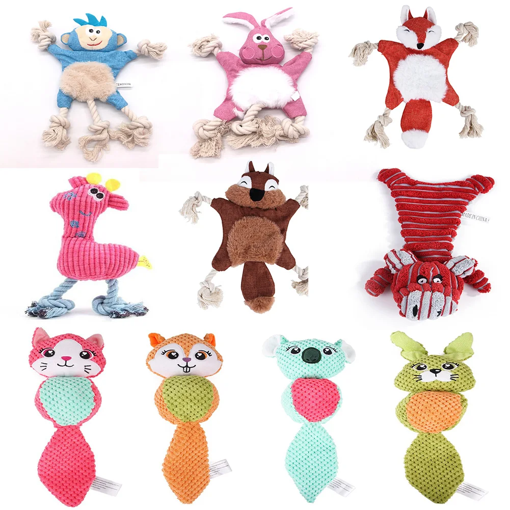 Interactive Puppy Training Teething Toys Fish Tortoise Squeaky Pet Toys