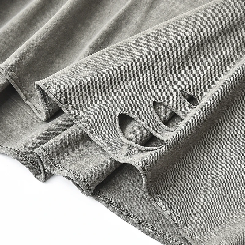 Женская хлопковая футболка с капюшоном V-образным вырезом | одежда