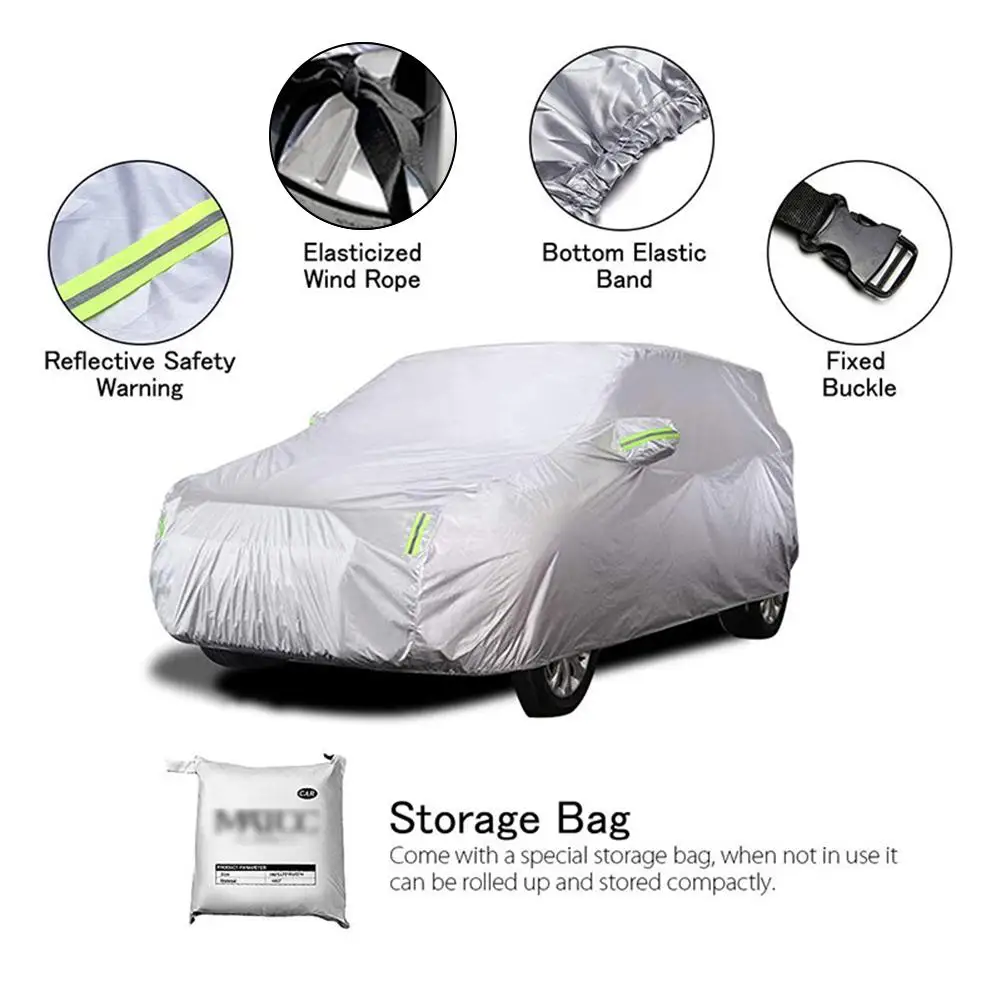 Car Protection Cover UV Resistant Waterproof Vehicle Coat Sunscreen Dust Universal Full Drop Shipping | Автомобили и мотоциклы