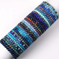 fashion business gifts 6mm natural stone beads bracelet wholesale azur malachite opal handmade beaded bracelet