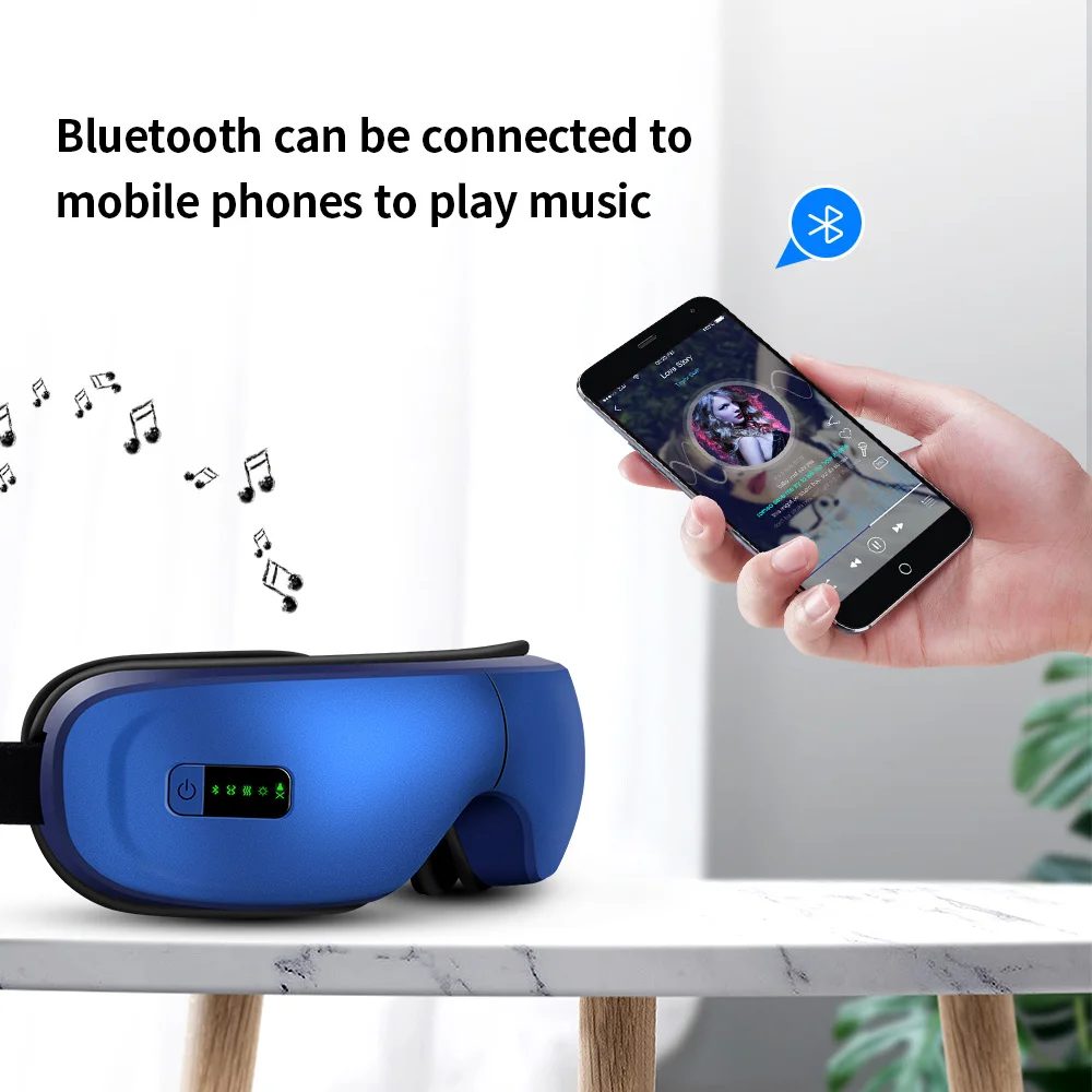 Перезаряжаемые глаз терапия массажер Электрический работы при прослушивании