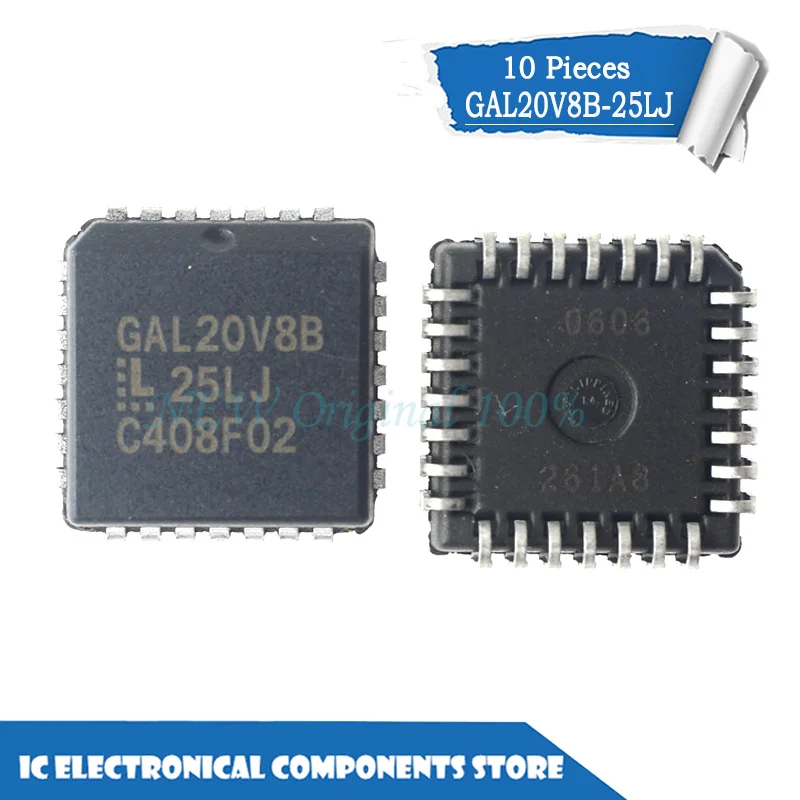 

New original GAL20V8B-25LJ PLCC-28 IC 10pcs/lot