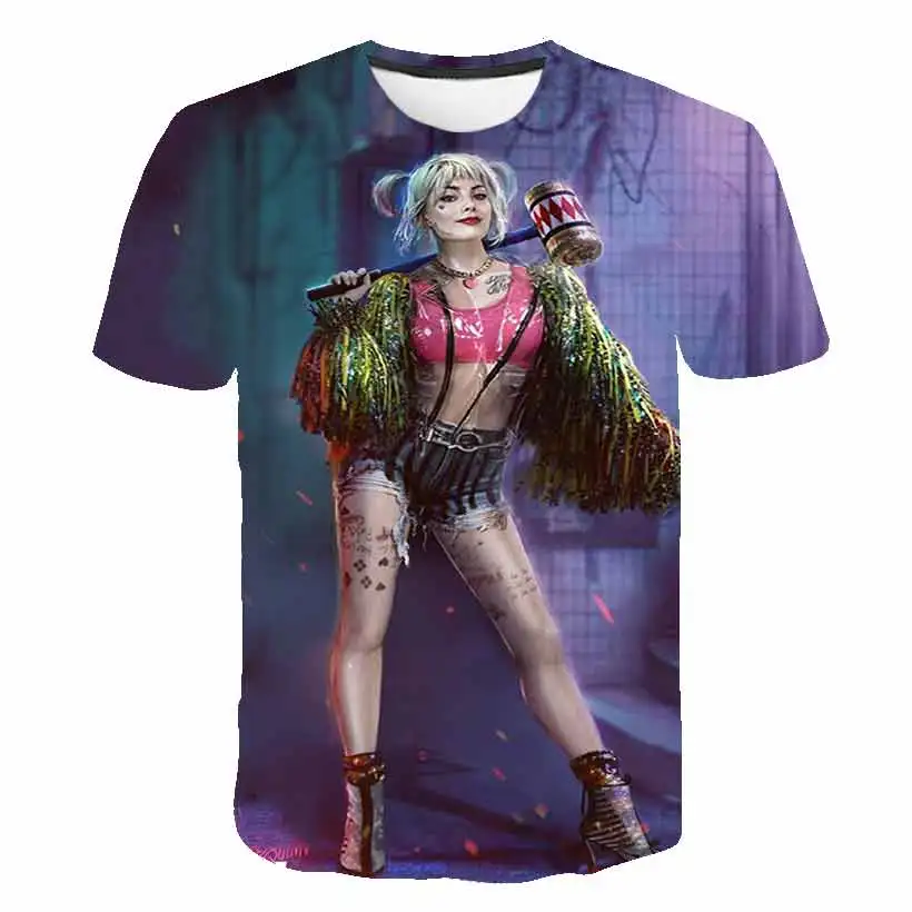 

Joker Women Quinn 3D t-SHIRT Men's/women's Short Sleeve T-shirt Print Sweatshirt Men's Casual Brand Clothing T-shirts