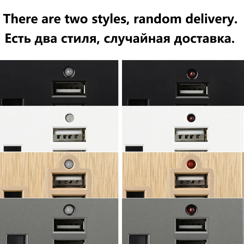 Универсальная настенная розетка питания на 13 а 16 А выключатель с люминесцентной