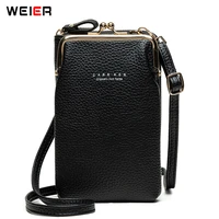 fashion clips deisgner phone crossbody bag women female clutch wallet ladies small purse matte pu leather shoulder bags handbag