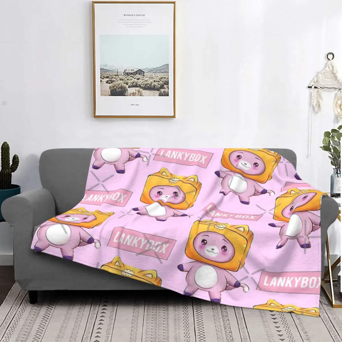 

Lankybox-Manta a cuadros para cama, colcha para cama, 2 единицы