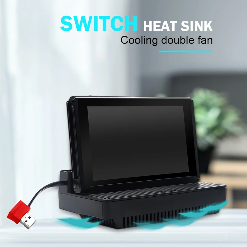 Подставка для кулера Data Frog с двойным охлаждающим вентилятором Nintendo Switch OLED/Nintendo