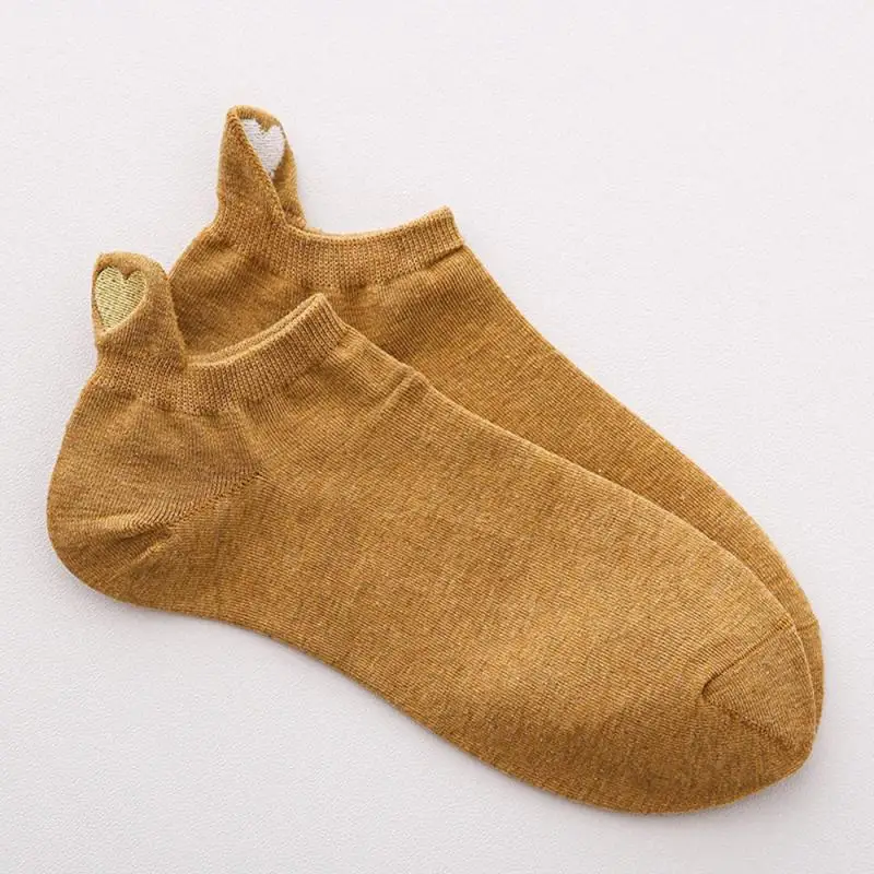 Симпатичные повседневные модные милые Мультяшные носки-лодочки с надписью Love и