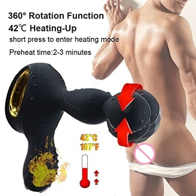 Анальный вибратор с нагревом беспроводной пульт дистанционного управления