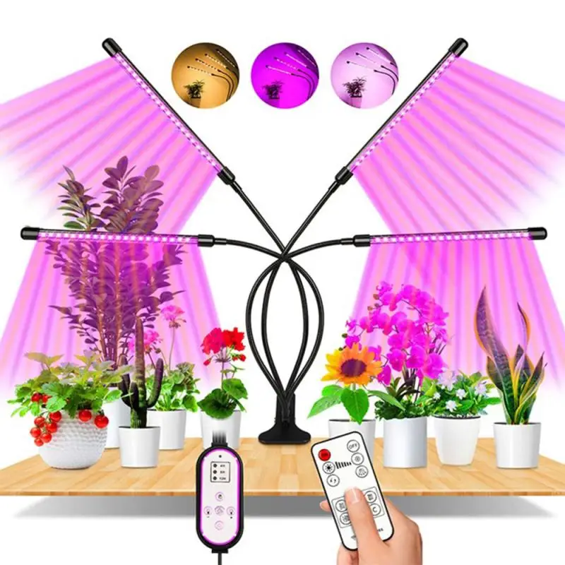 

Складной светодиодный светильник для выращивания растений, лампа с полным спектром, до 40 Вт, с телескопической стойкой, Высокоэффективная л...