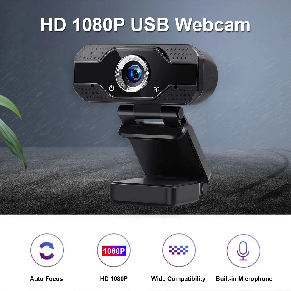 

PC Laptop Desktop Computer Accessory 2MP 1080P HD USB Webcam with Microphone for Video Conference Live Streaming