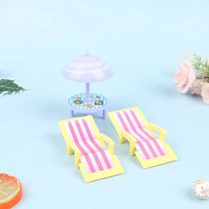 

Миниатюрная модель пляжного стула для кукольного домика, 1/2 шт.
