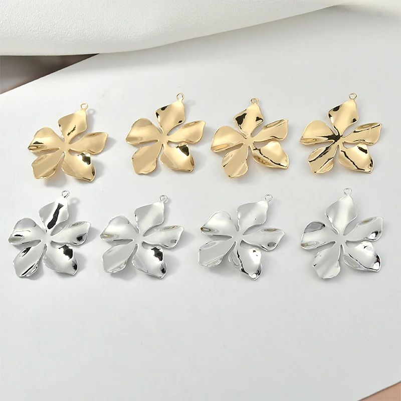 Покрытые медью 18 K настоящий золотой цветок плиссированный ручной работы