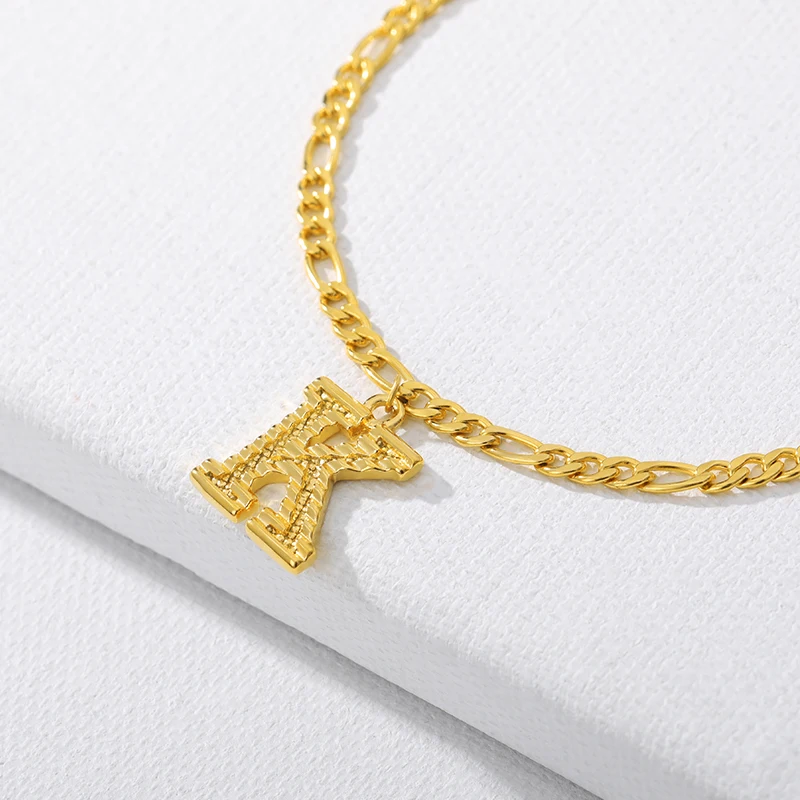 

Initial A-Z Letter Anklet For Women Stainless Steel Gold Alphabet Anklets Bracelet on the Leg Boho Foot Jewelry Aesthetics Gift