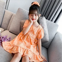 mudipanda girl dress 2021 spring summer fashion casual floral solid kid children clothes 3 7 years girl princess dresses