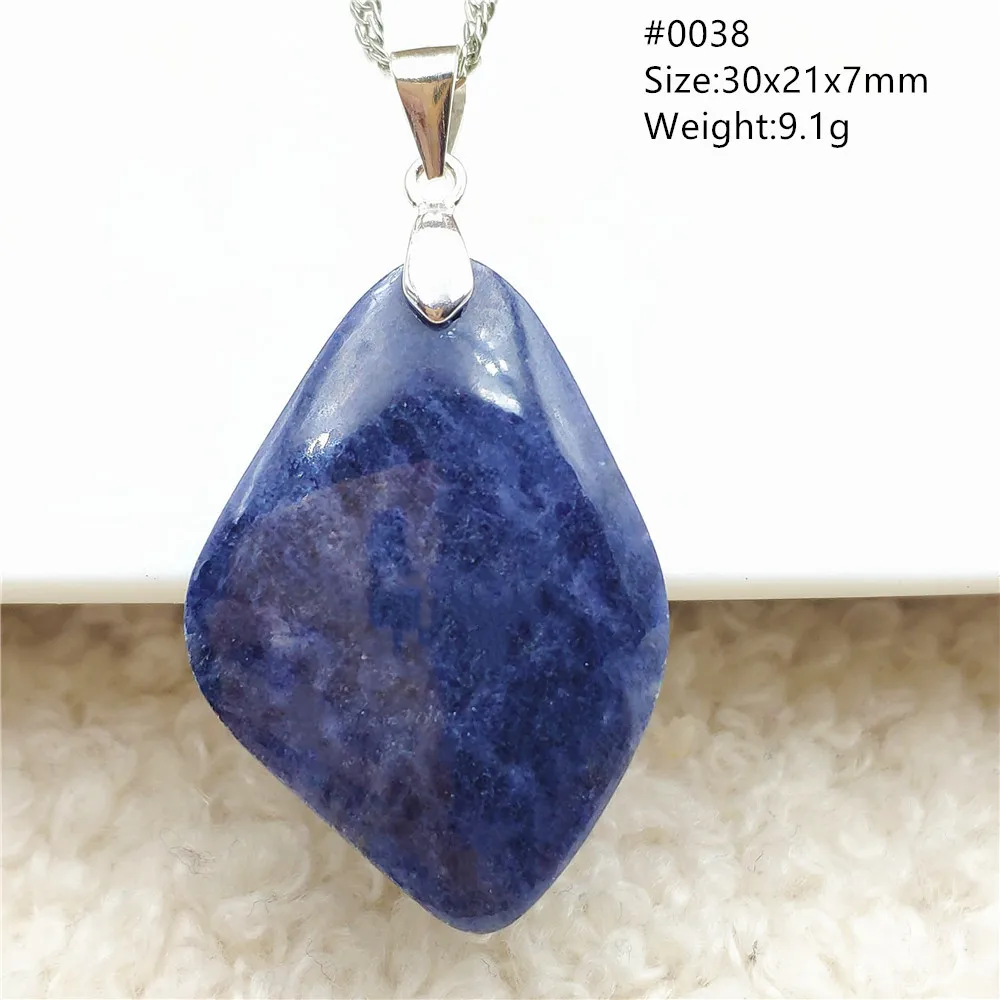 Кулон из натурального синего сапфира для женщин и мужчин сапфировые бусины