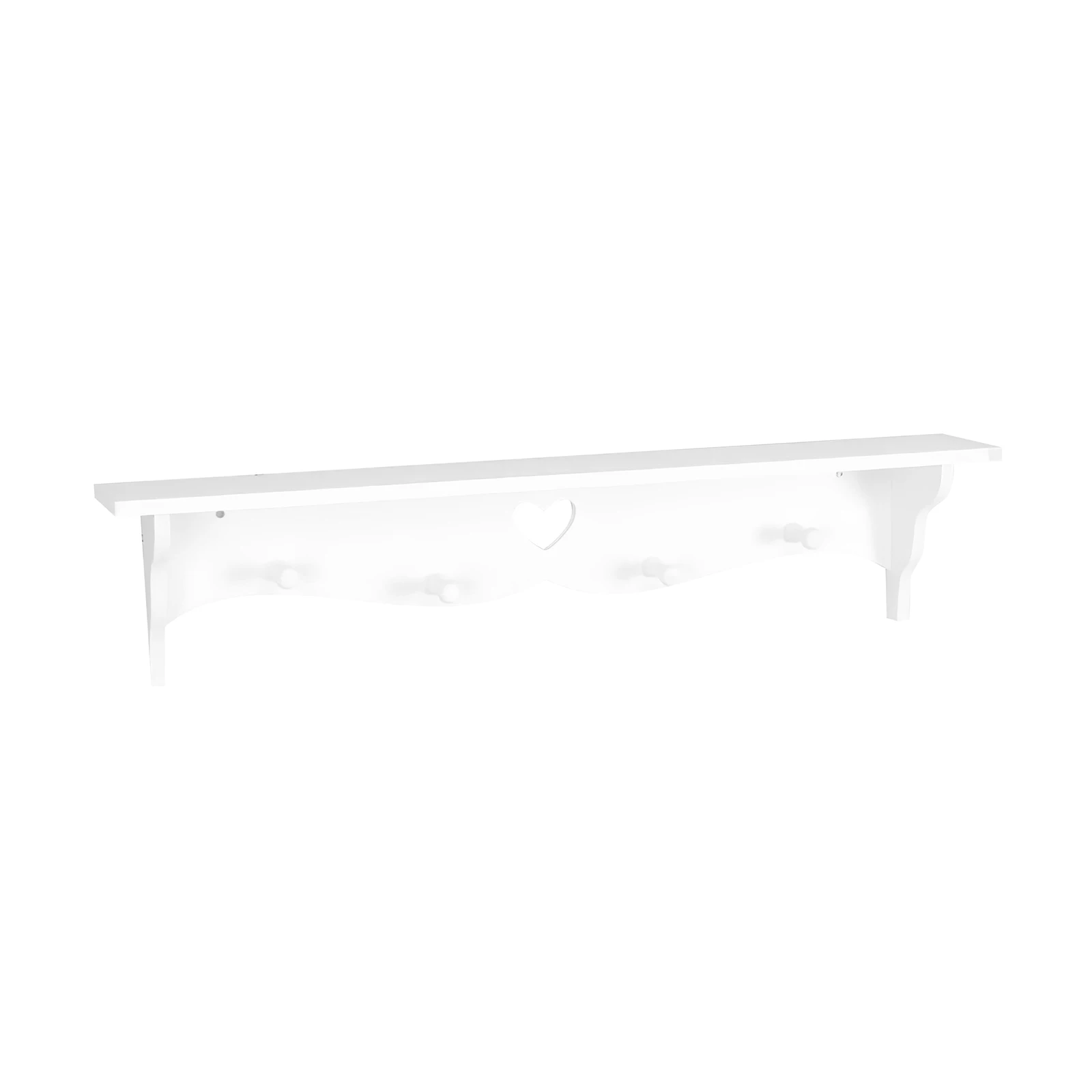 

Wall Mounted Rack With 4 Key Hooks Plastic Wall Storage Shelf Display Rack For Entryway Office Cafe Living Room