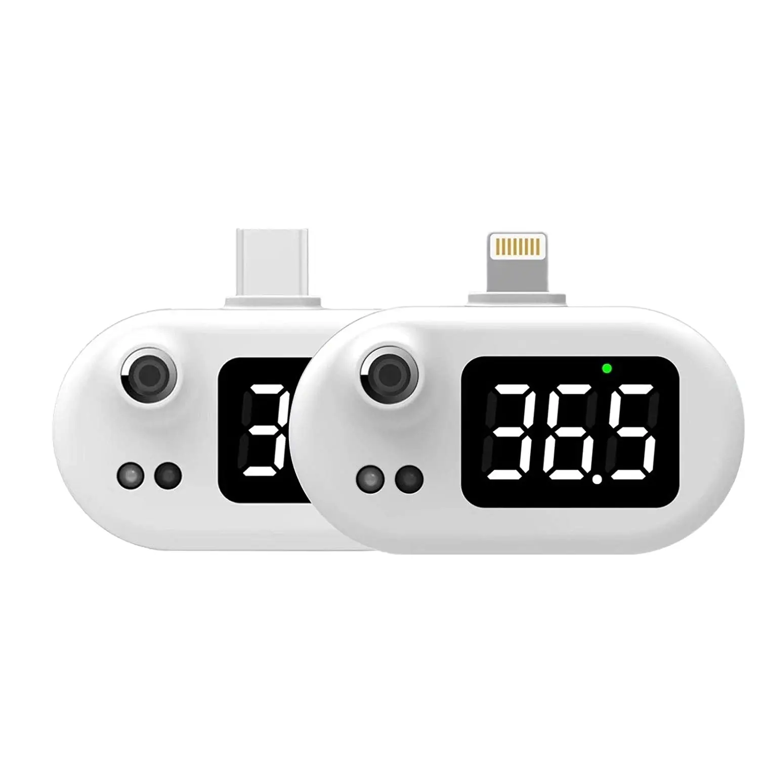 

Mini Infrared USB Thermometer with Type-C/Android Plug for Mobile Phone Digital Thermometer Non-Contact USB Forehead Thermometer