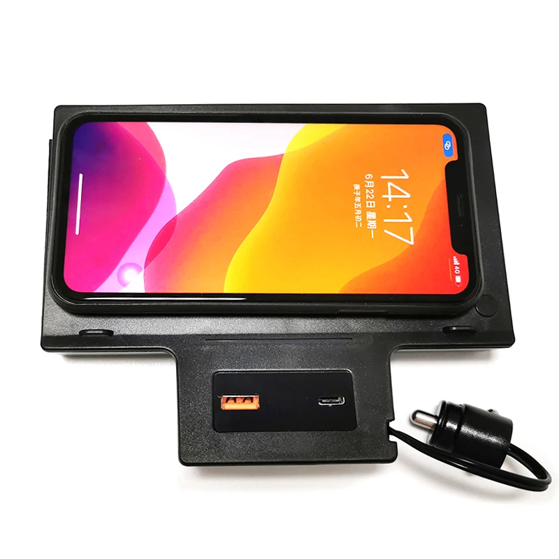 Автомобильное беспроводное зарядное устройство QI для iPhone 8 Mercedes Benz CLA W177 W247 W188 AMG