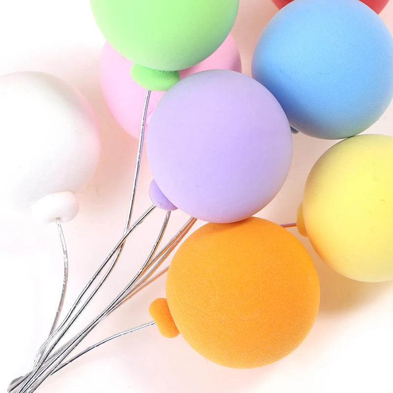 

8pcs/lot 1/12 Dollhouse Miniature Clay Ornaments Colorful Balloons Children Gift