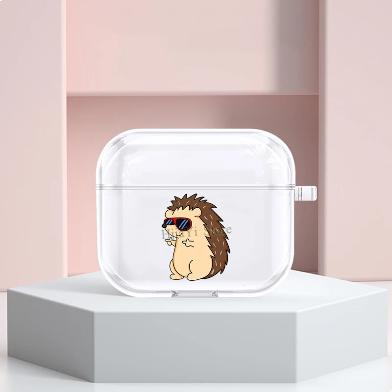 

Защитный чехол для наушников Edgy Cool Hedgehog чехол из ТПУ для Apple Airpods 3, чехол для Airpods Pro 2/1