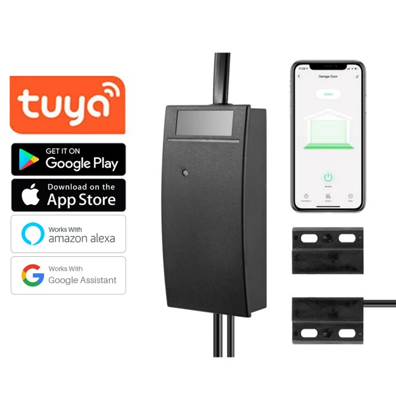 

Умный выключатель для гаражных дверей, переключатель с Wi-Fi, работает с приложением Alexa Echo Google Home SmartLife/Tuya, не требует концентратора