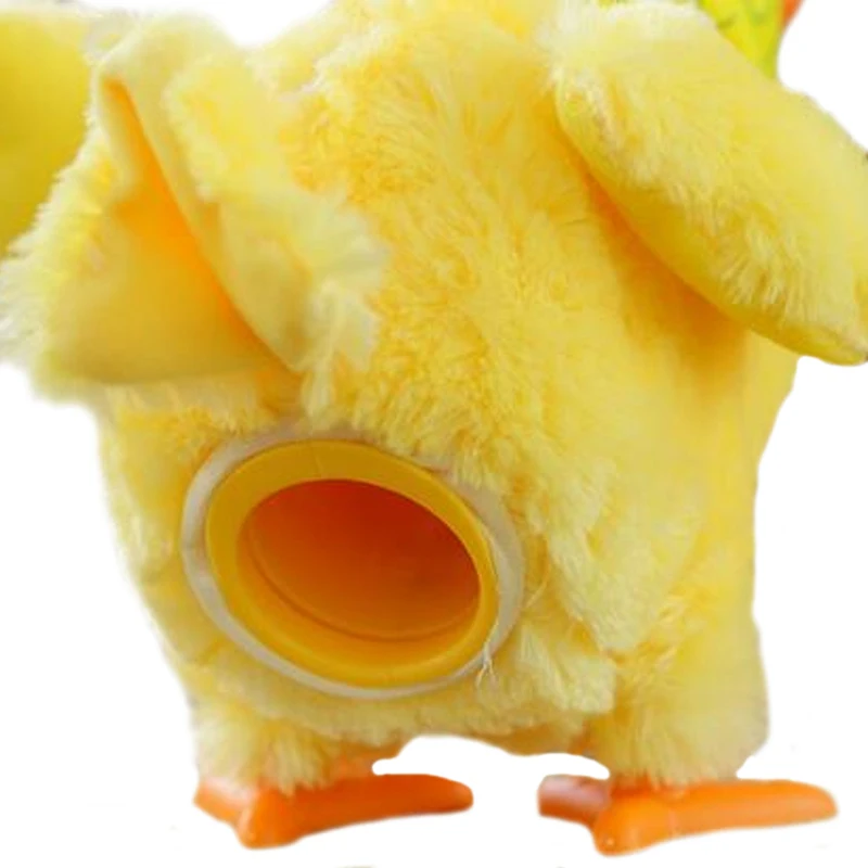 

30cm funny raw chicken hens will lay eggs of chickens crazy singing and dancing electric pet dolls plush toys Christmas gifts
