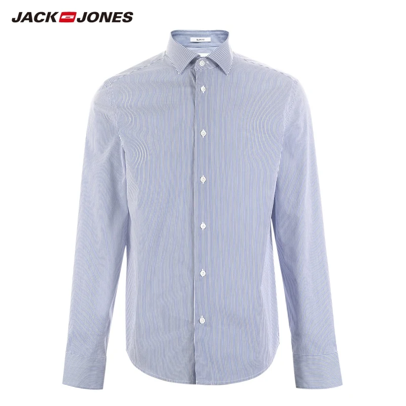 JackJones мужская приталенная рубашка в полоску с длинными рукавами