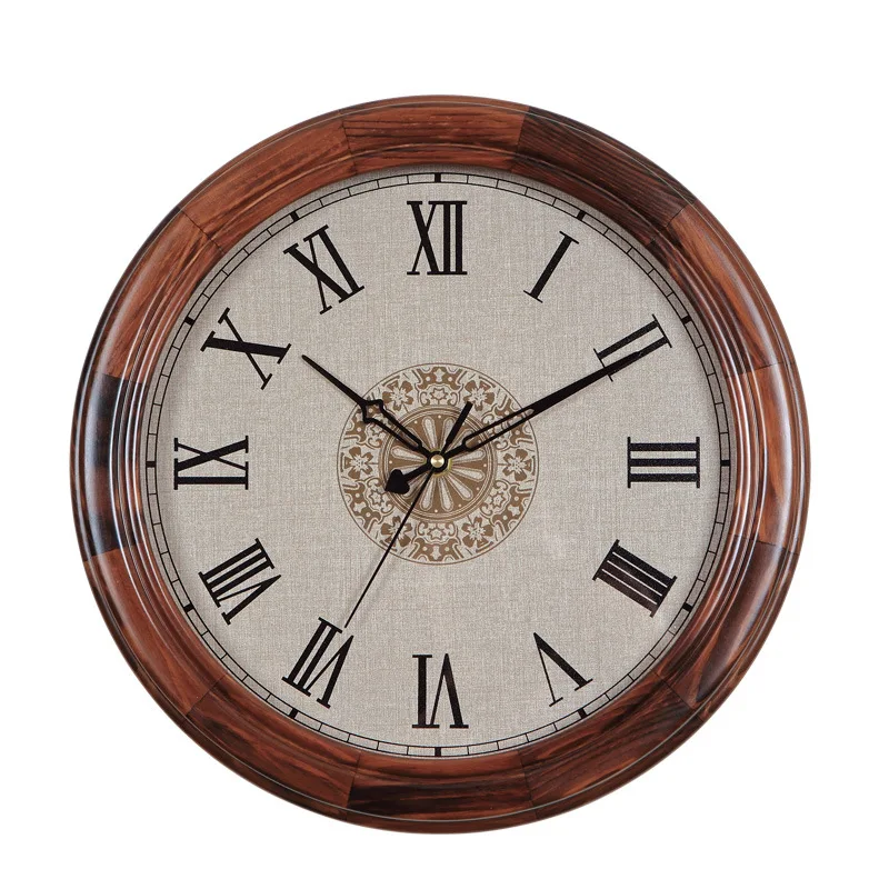 

Wood Wall Clock Retro Silent Clock Mechanism American Living Room Shabby Chic Clocks Wall Home Decor Saat Bedroom