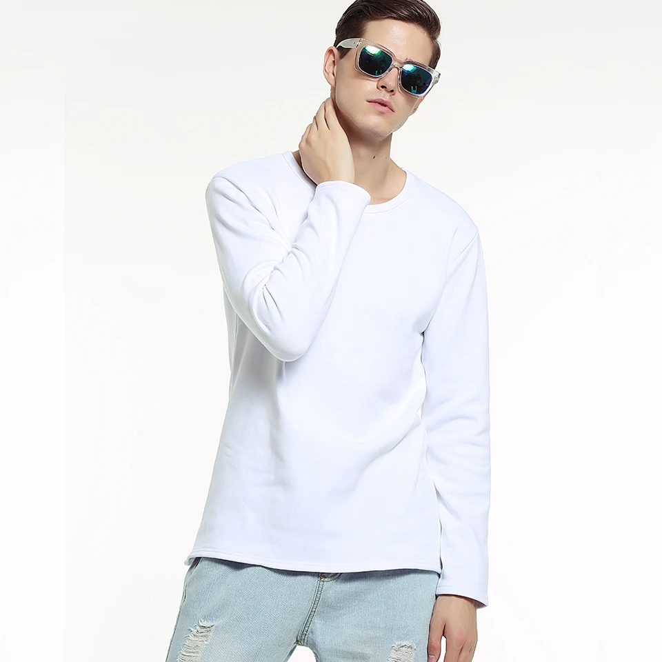 Хлопковая мужская футболка с круглым вырезом однотонная серая черная белая