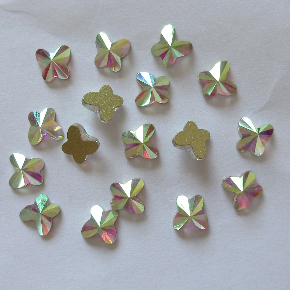 5x5 мм Бабочка с плоской задней частью на клейкой основе не требуют горячей