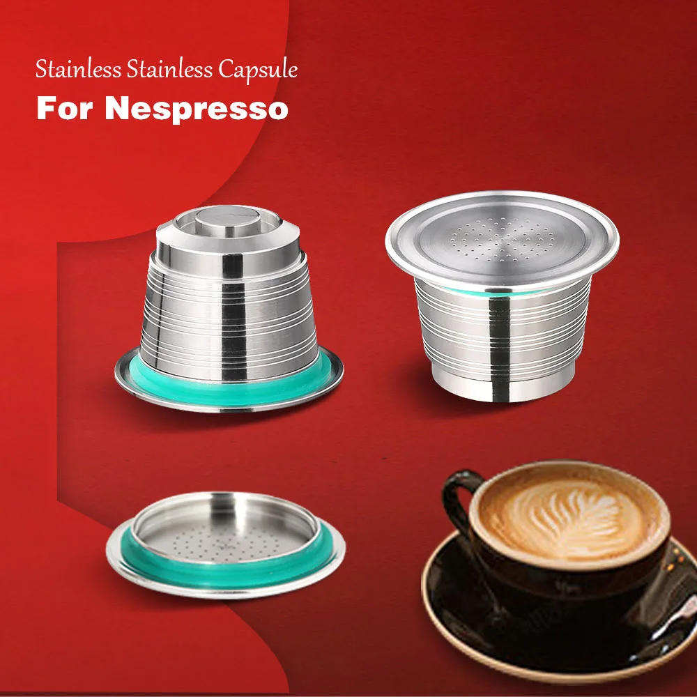 Кофемашина Nespresso из нержавеющей стали многоразовый твердый Темпер для кофе