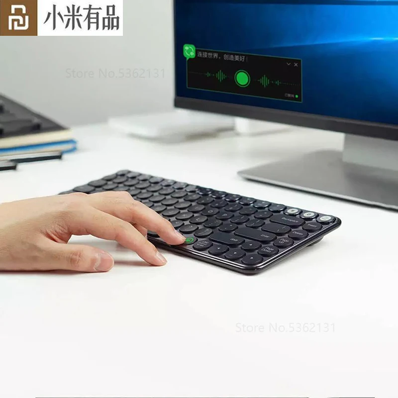 

Youpin MIWU Keyboard And Mouse Set Meeting Silent Keyboard AI Voice Keyboard Voice Dual Mic + Noise Reduction Chip Elite Series