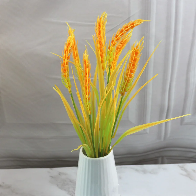 Искусственный цветок пшеницы пластиковый цветочный венок свадебные украшения