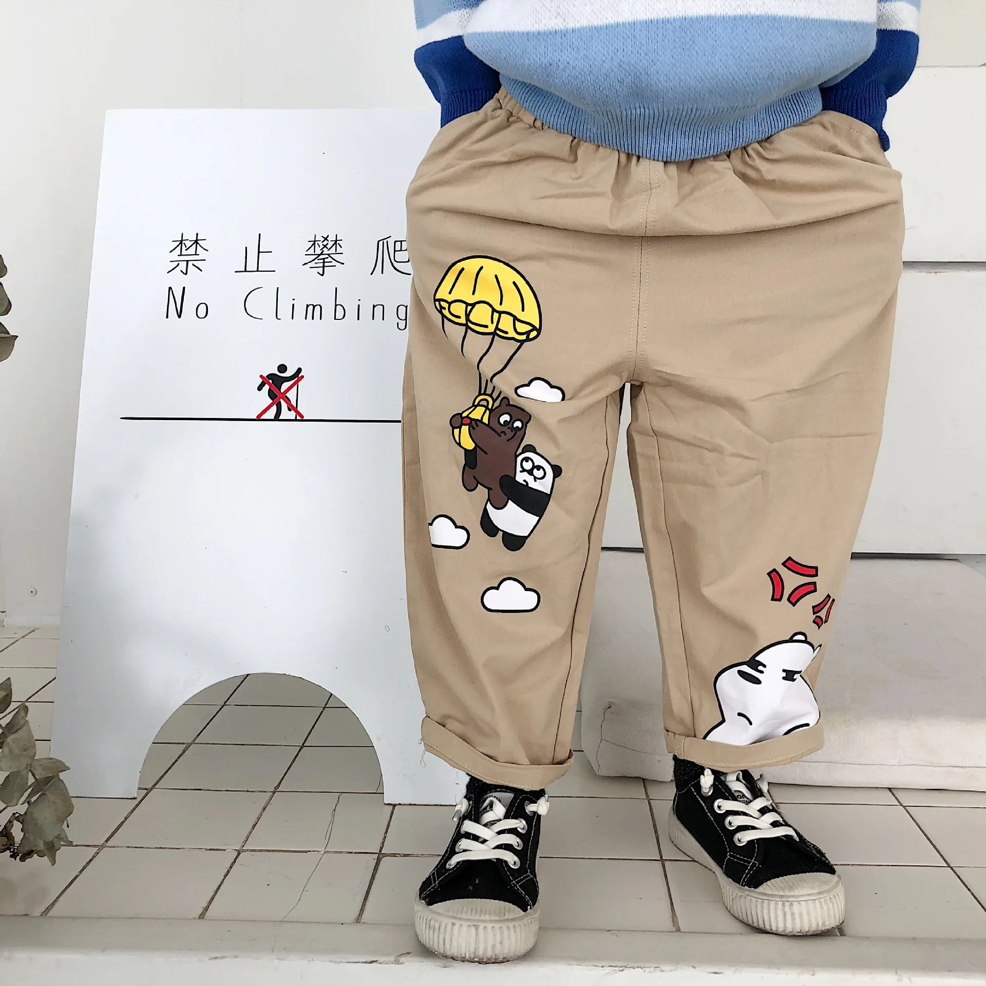 Осеннее платье Tonytaobaby новинка повседневные штаны для маленьких мальчиков и