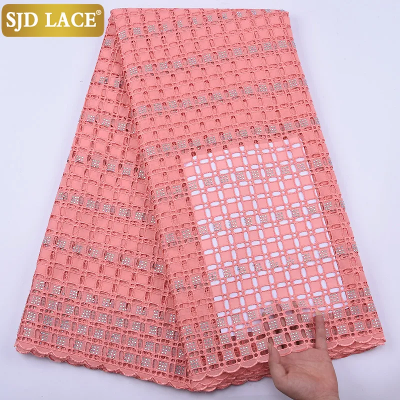 SJD кружева АФРИКАНСКАЯ кружевная ткань с камнями швейцарская вуаль в Швейцарии