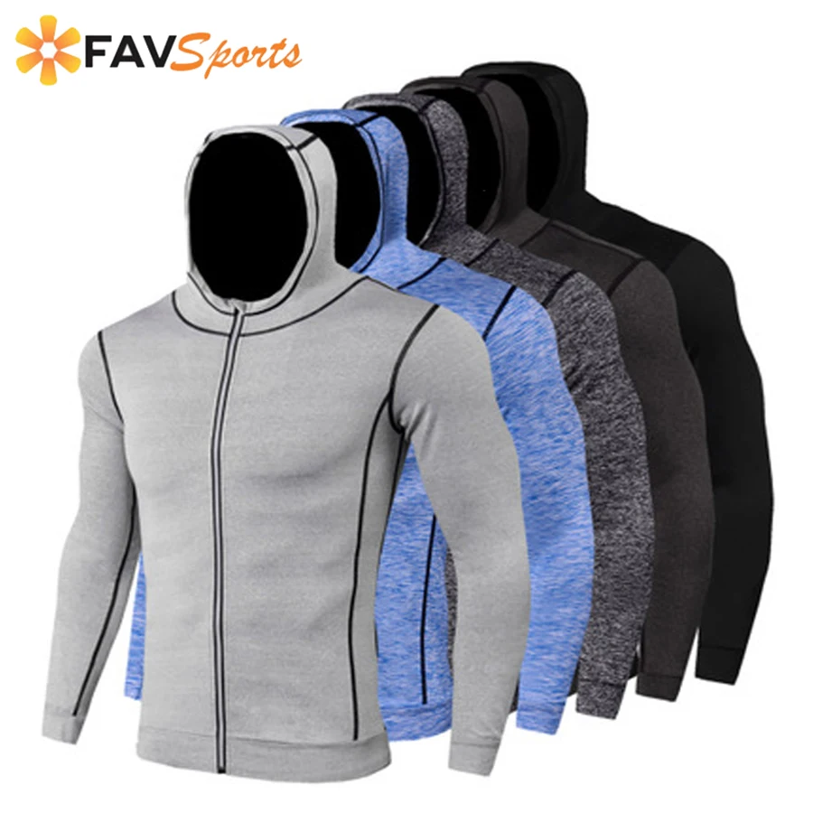 2019 новая спортивная футболка мужская с длинным рукавом рубашка для бега Мужская