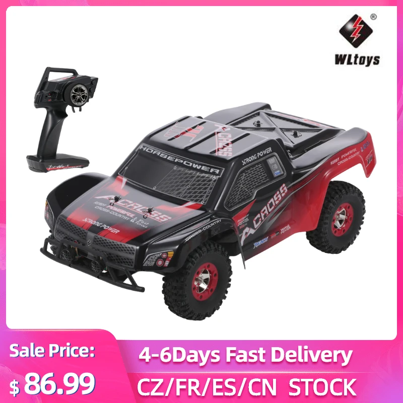 Wltoys 12423 1/12 2 4G 4WD RTR Радиоуправляемый автомобиль 50 км/ч высокоскоростной грузовик с