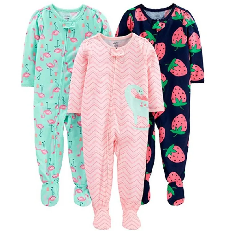 Детский хлопковый комбинезон для мальчиков и девочек одежда сумка Теплый пижама