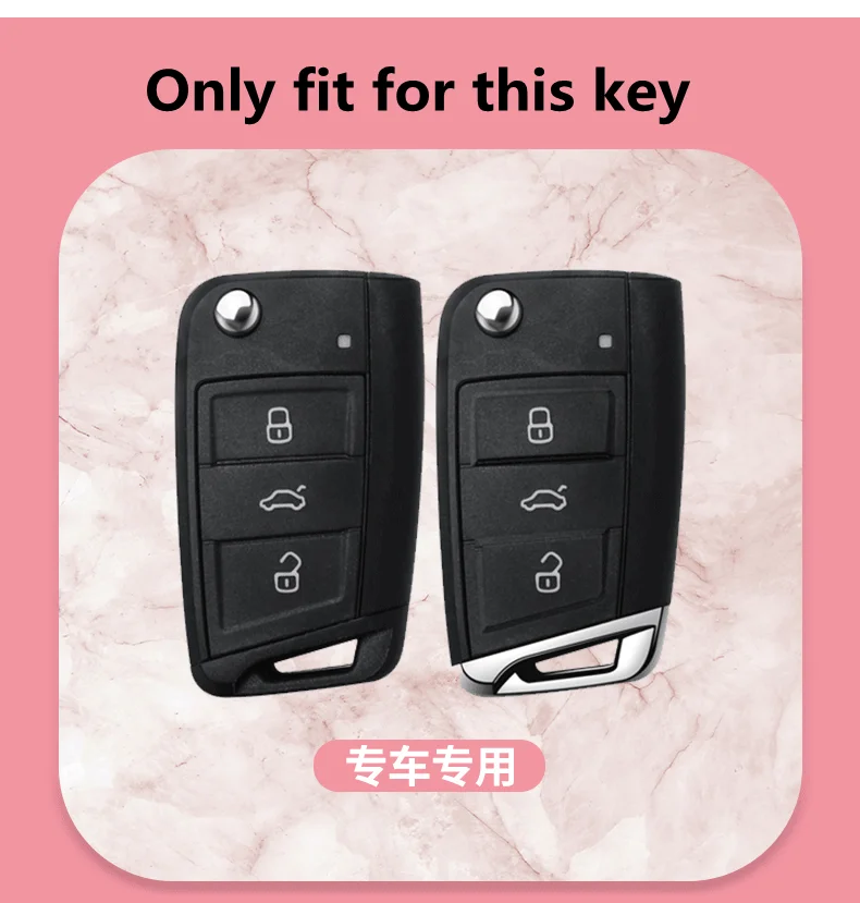 

Car Key Cover For Volkswagen VW Golf 7 MK7 GTI For Skoda Octavia A7 Key Case Shell Vintage Luxury Diamond Women Gifts