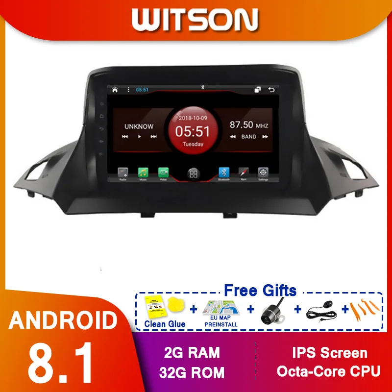 WITSON 9 &quotFULL HD сенсорный экран Android 10 0 Восьмиядерный Автомобильный GPS