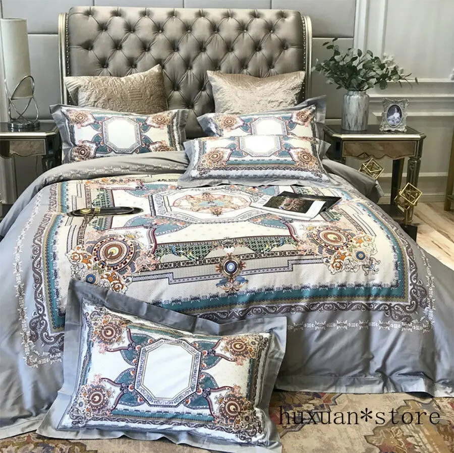 

Luxury Bedding Set Full Queen King Cotton Double Sheet Pillow Case Duvet Cover