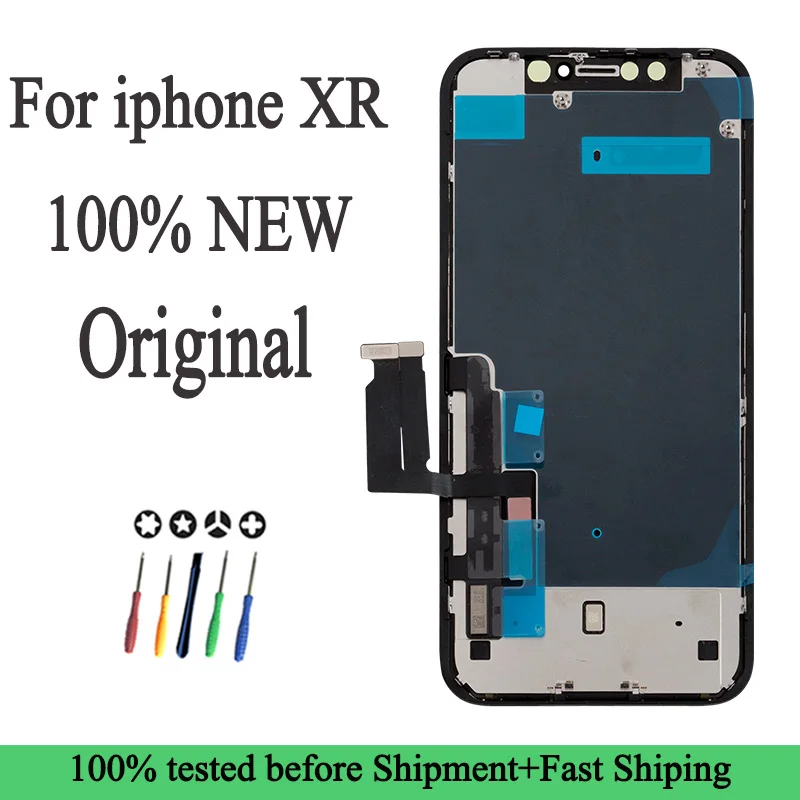 

Factory Wholesale 100% New Lcd for iPhone XR Display Screen Touch With Metal Factory Display For iPhone XR Lcd touch Screen