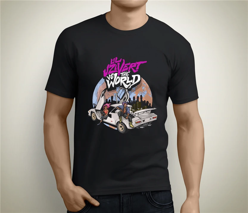 

New Lil Uzi Vert Vs. World Short Sleeve Men'S Black T-Shirt Size S To 3Xl Top Quality Tee Shirt