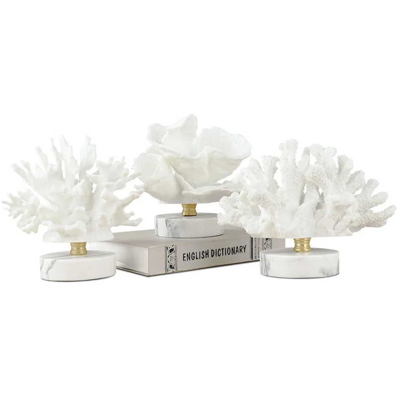 

Nordic Style Creative Coral Ornaments Home Decoration Cafe Restaurant Decoration Living Room TV Cabinet Home Decoration Crafts