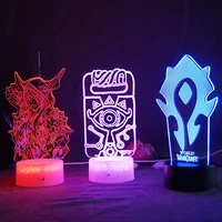 game room 3d night light world of warcraft touch sensor table lamp color changing nightlight for kids child bed room decor gift